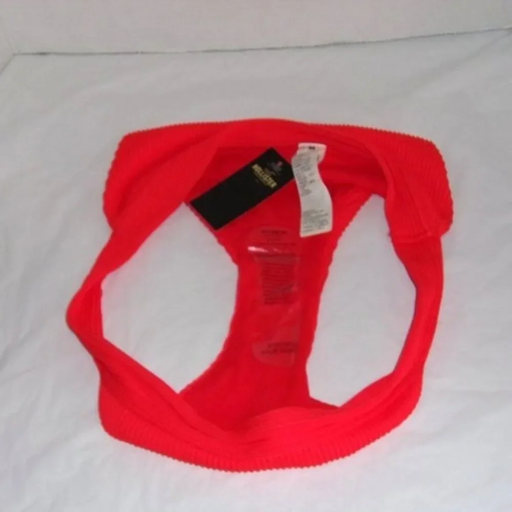 Hollister XL Red Ribbed Bikini